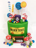 Willy wonka cake topper decoration