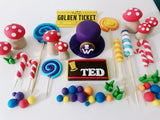 Willy wonka cake topper decoration