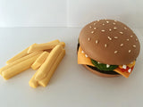 Edible McDonald’s burger and fries cake topper decoration set