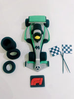 F1 Lewis Hamilton car cake topper