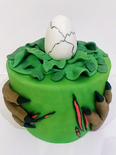 Edible Dinosaur cake topper decoration In The Style Of Jurassic Park