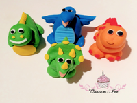 Dinosaur cake toppers