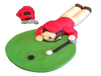 golfer cake toppers
