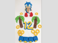 sonic cake topper decoration (name set) LS