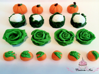 Edible vegetable cake toppers decoration