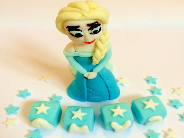 Edible frozen cake toppers Elsa